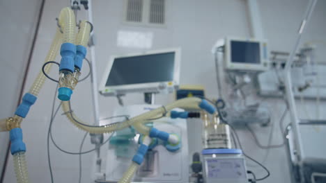 intensive care equipment. modern medical interior in new hospital.