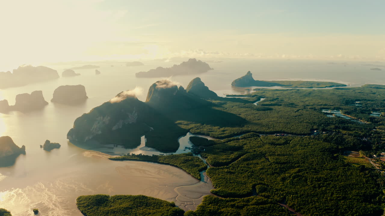 Sunrise over Ao Phang Nga, Thailand