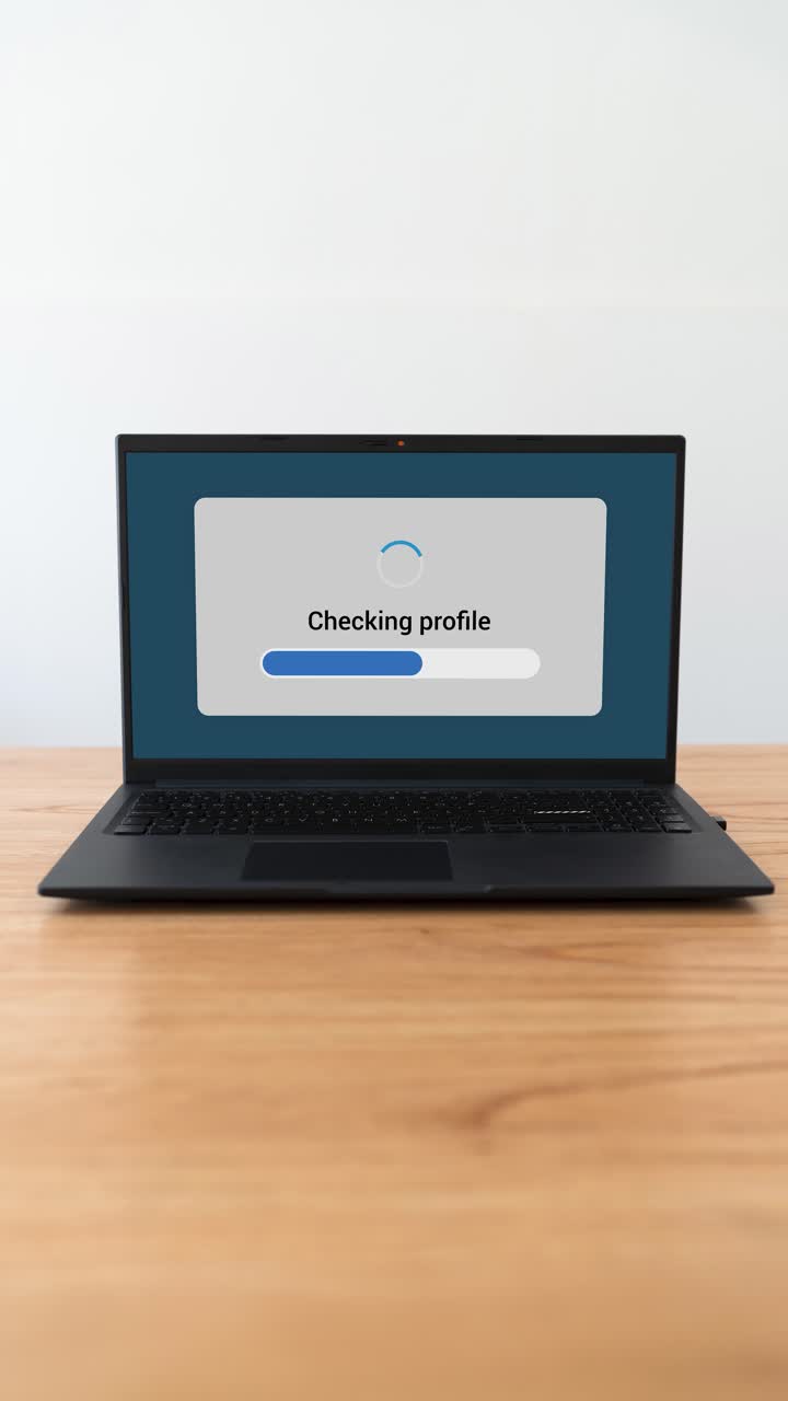 Personal verification rejected. Concept of doing background check. Vertical shot.