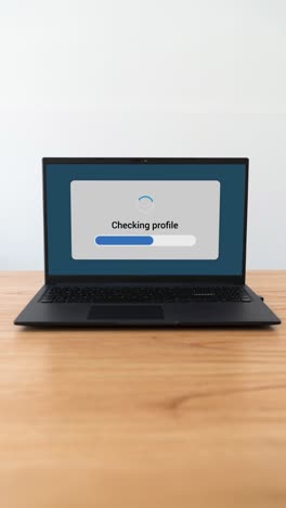 personal verification rejected. concept of doing background check. vertical shot.