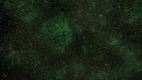 Starry-night-a-captivating-green-and-black-background-with-scattered-white-dots