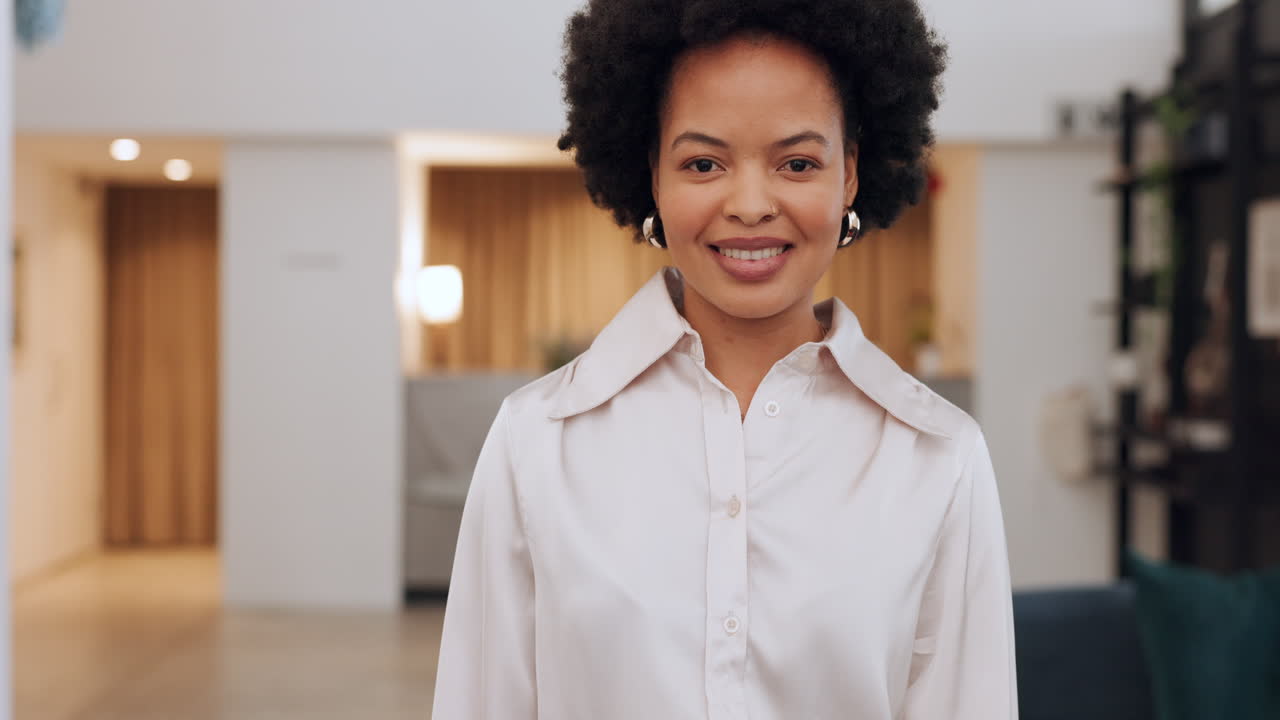 Trust, leader and black woman in portrait