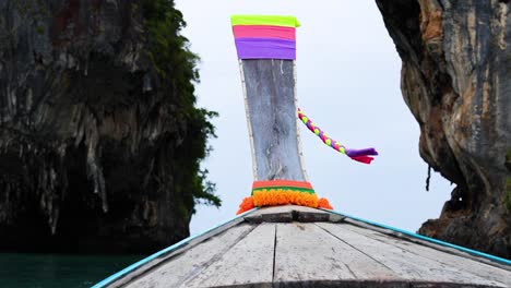 scenic boat ride through krabi's limestone cliffs