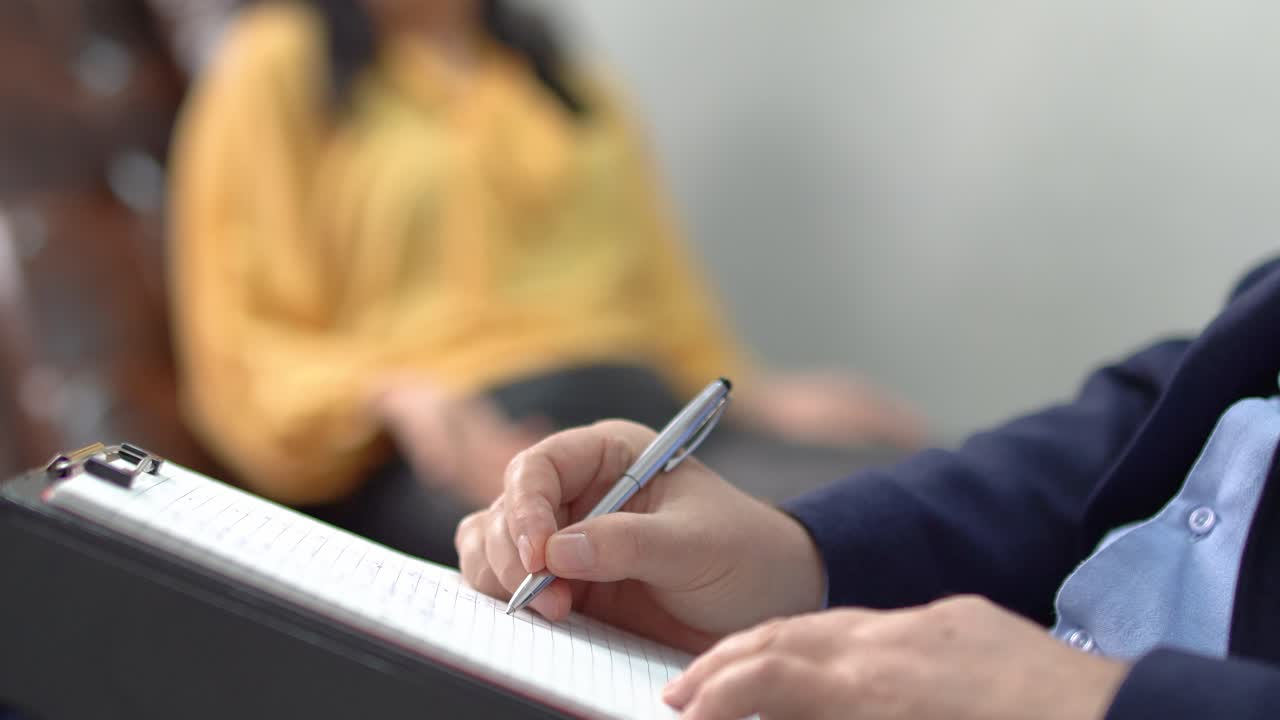 Patient and therapist.