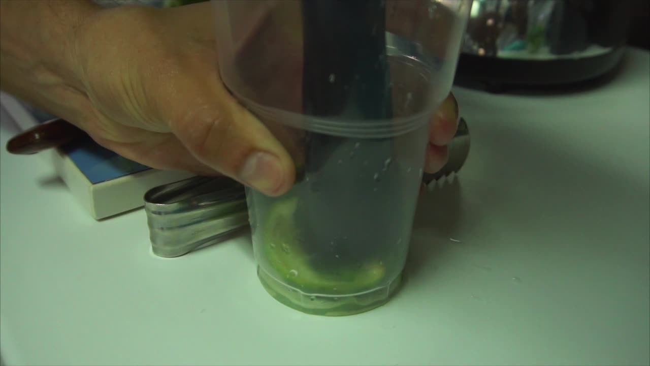 Making a Cocktail with Lime