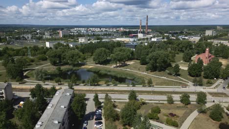 view on abandoned factory from soviet times from in kimija daugavpils