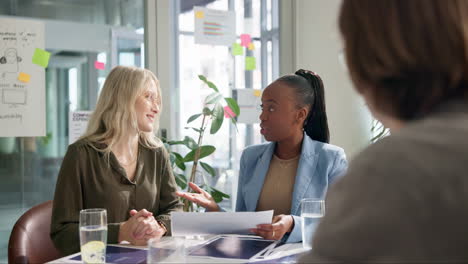 business meeting in an office setting
