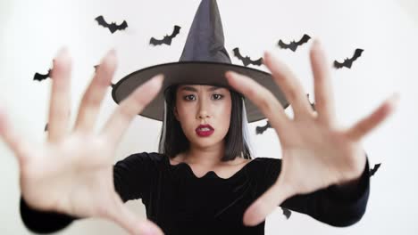 witch costume portrait