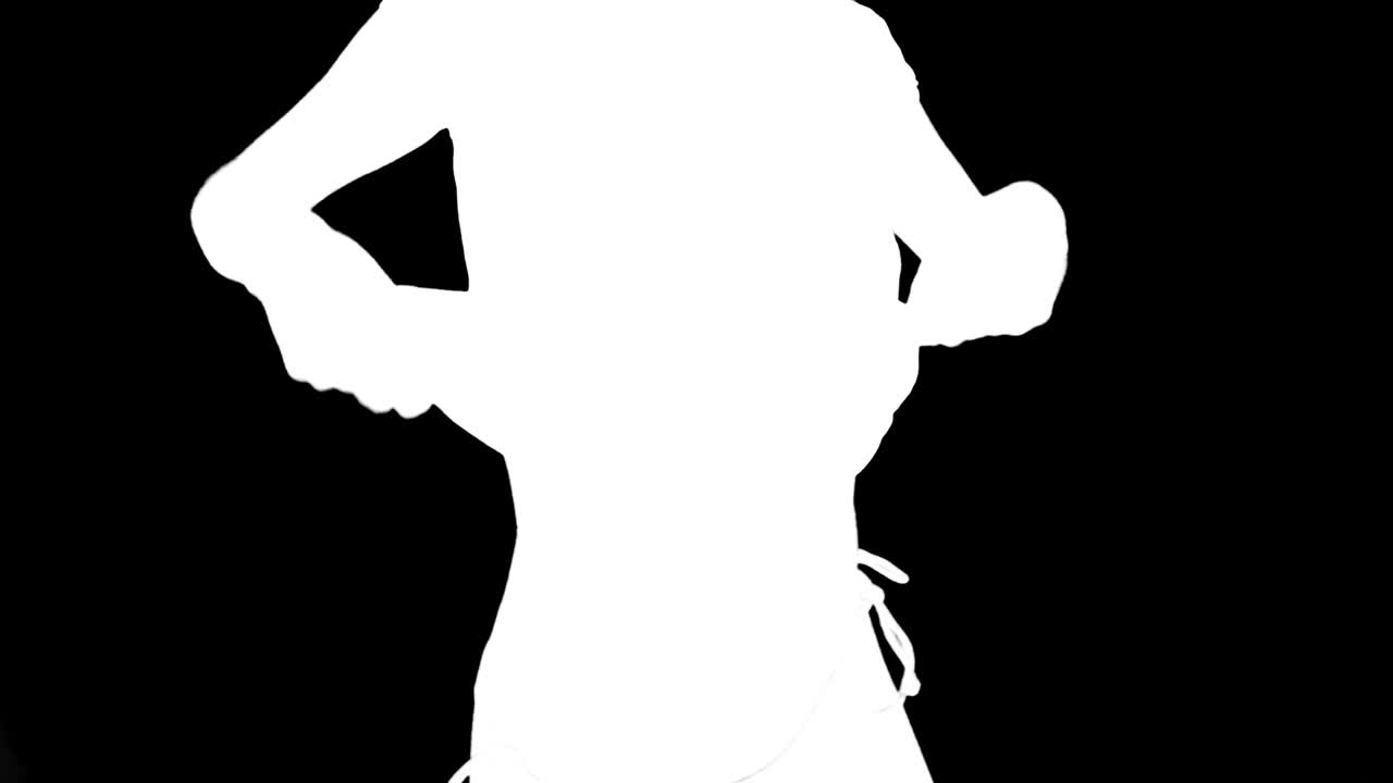 춤추는 여자 컷 아웃 01