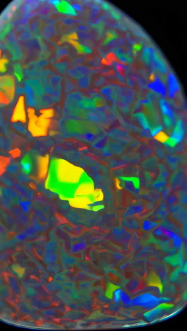 close-up of an opal gemstone