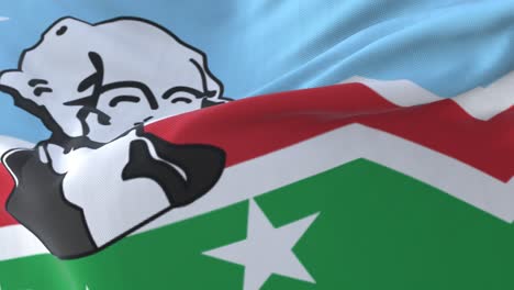 bandera del condado de washington, estado de maryland, estados unidos de américa - bucle