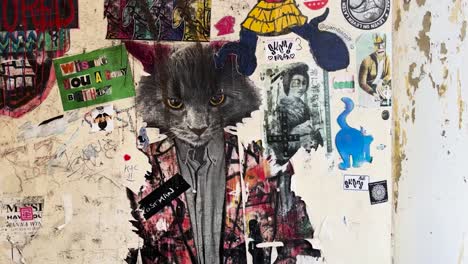 grunge stickers graffiti street wall