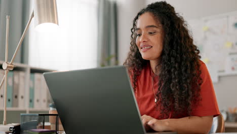 Laptop,-smile-and-design-with-a-woman-in-a-small