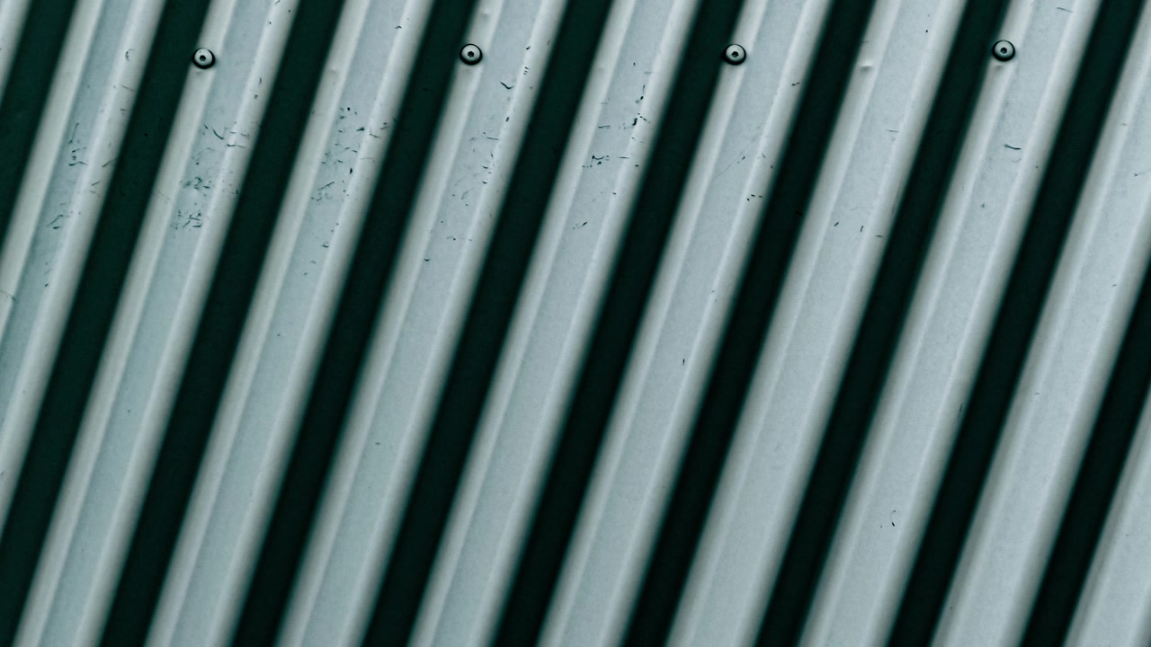 Corrugated metal wall texture