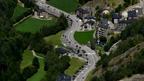 andorra from above.time lapse.fixed plane.