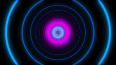 abstract lights neon 
tunnel circle. loop animation.