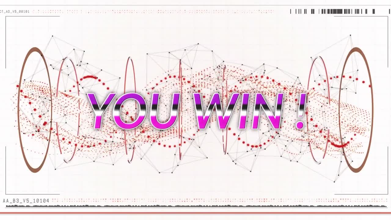 빨간색 dna 나선 위에서 텍스트를 이기는 애니메이션