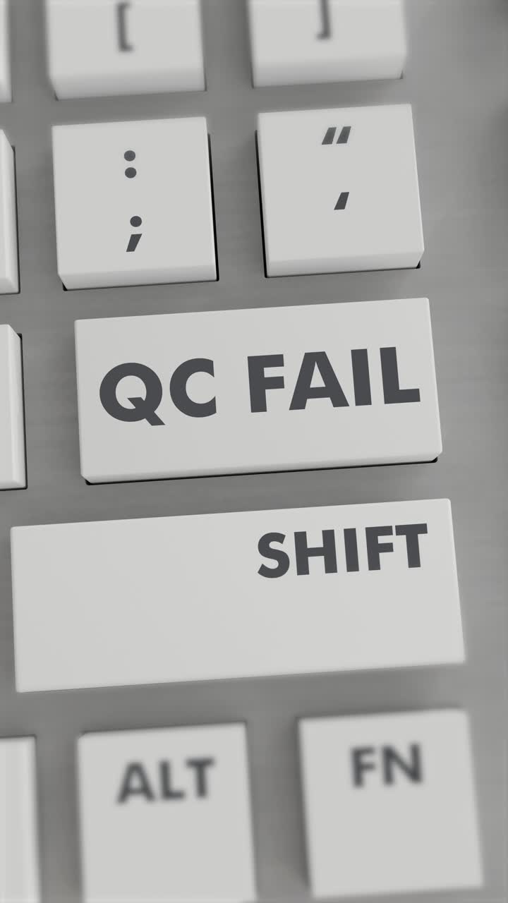 QC FAIL BUTTON PRESSING ON KEYBOARD Vertical Video