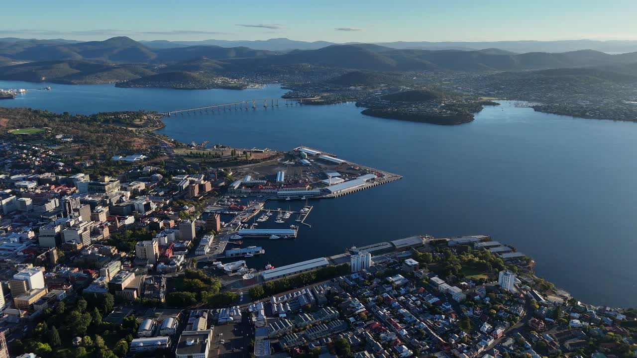Aerial View of Hobart, Tasmania