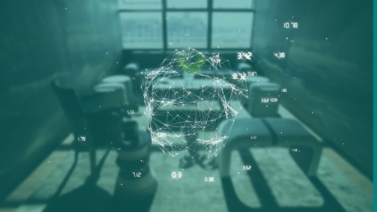 Premium stock video - Network of connections and data points animation ...