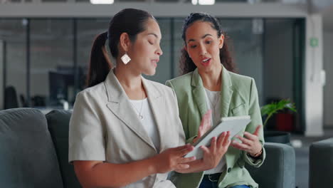 Tablet,-company-lounge-or-women-collaboration