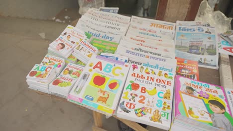 Close-Up-Of-Newspaper-Stall-In-Mumbai-India