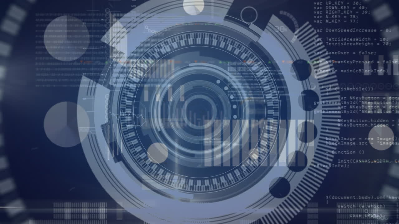 범위 스캐닝과 데이터 처리의 애니메이션