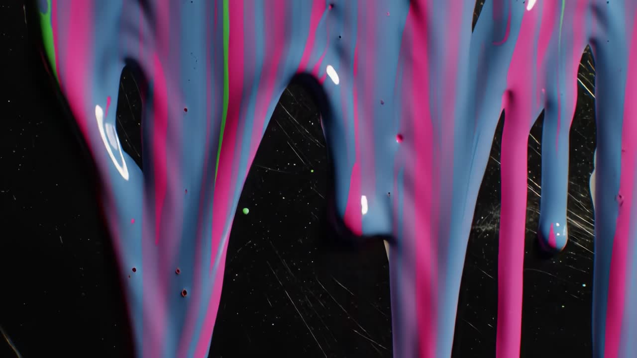 Abstract Paint Drips