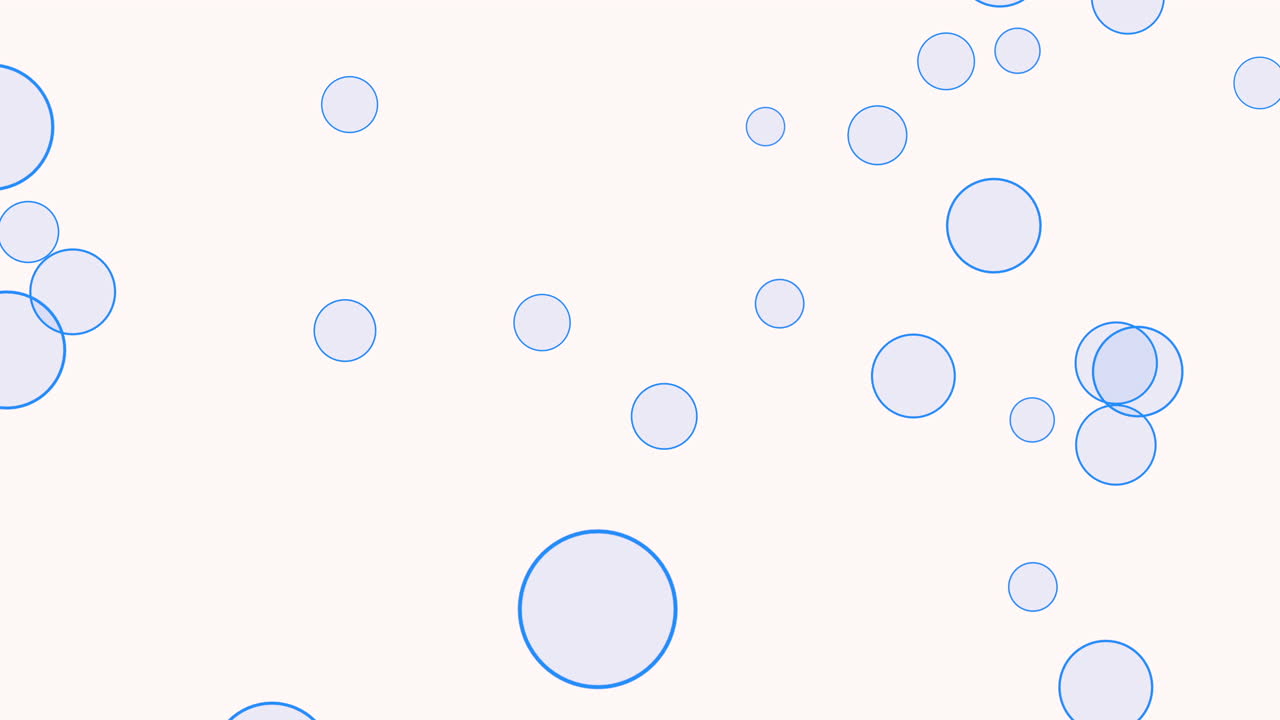 Motion intro geometric blue small circles abstract background