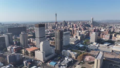 Skyline-Von-Johannesburg-In-Johannesburg-In-Gauteng,-Südafrika