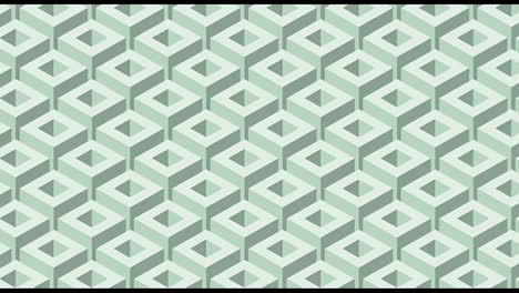 green geometric diamond pattern background