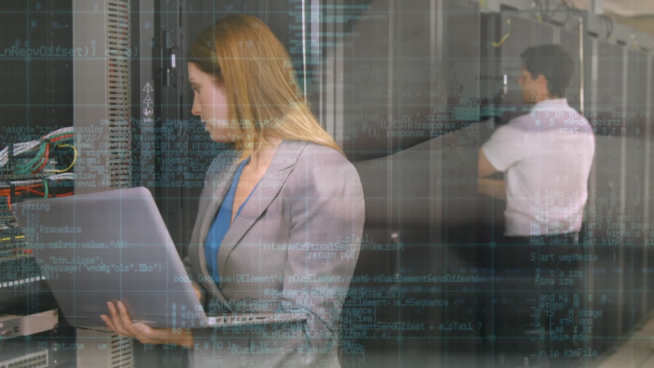 проверка кибербезопасности в серверной комнате