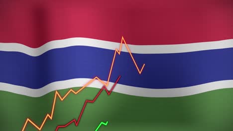 Animación-Del-Procesamiento-De-Datos-Sobre-La-Bandera-De-Gambia.