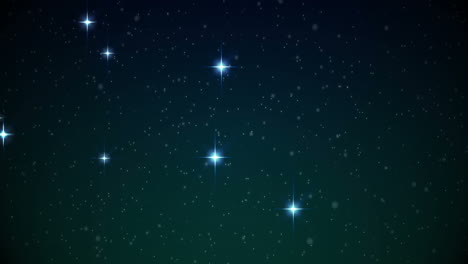 stars shining brightly in night sky