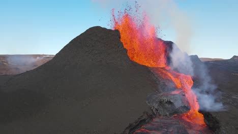 islandia fagradalsfjall volcán erupción drone aéreo