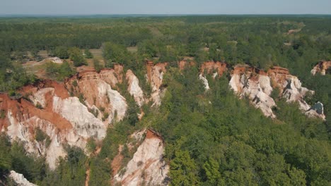 amazing drone footage of an enormous canyon on a beautiful sunny day