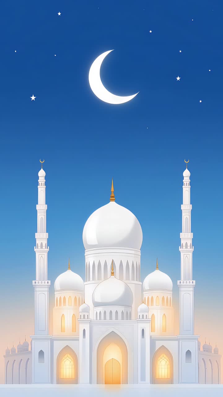 Eid al-Adha Moschea Sfondo islamico 4K