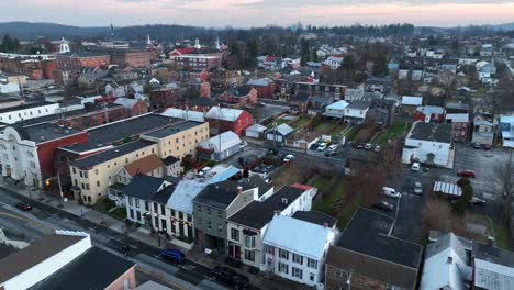 Aerial-view-of-small-town-America