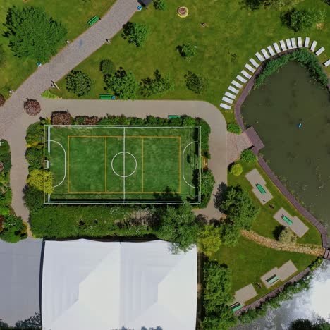 Aerial view of luxury resort