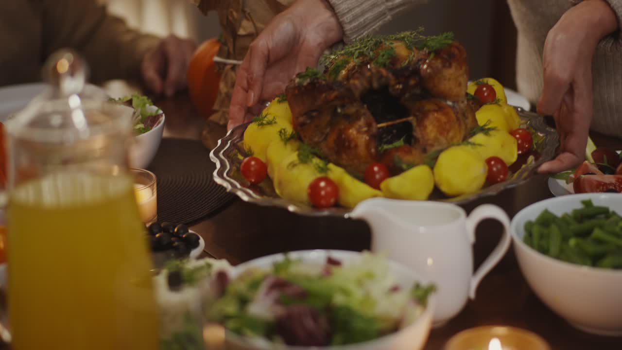 reunión de la cena de acción de gracias