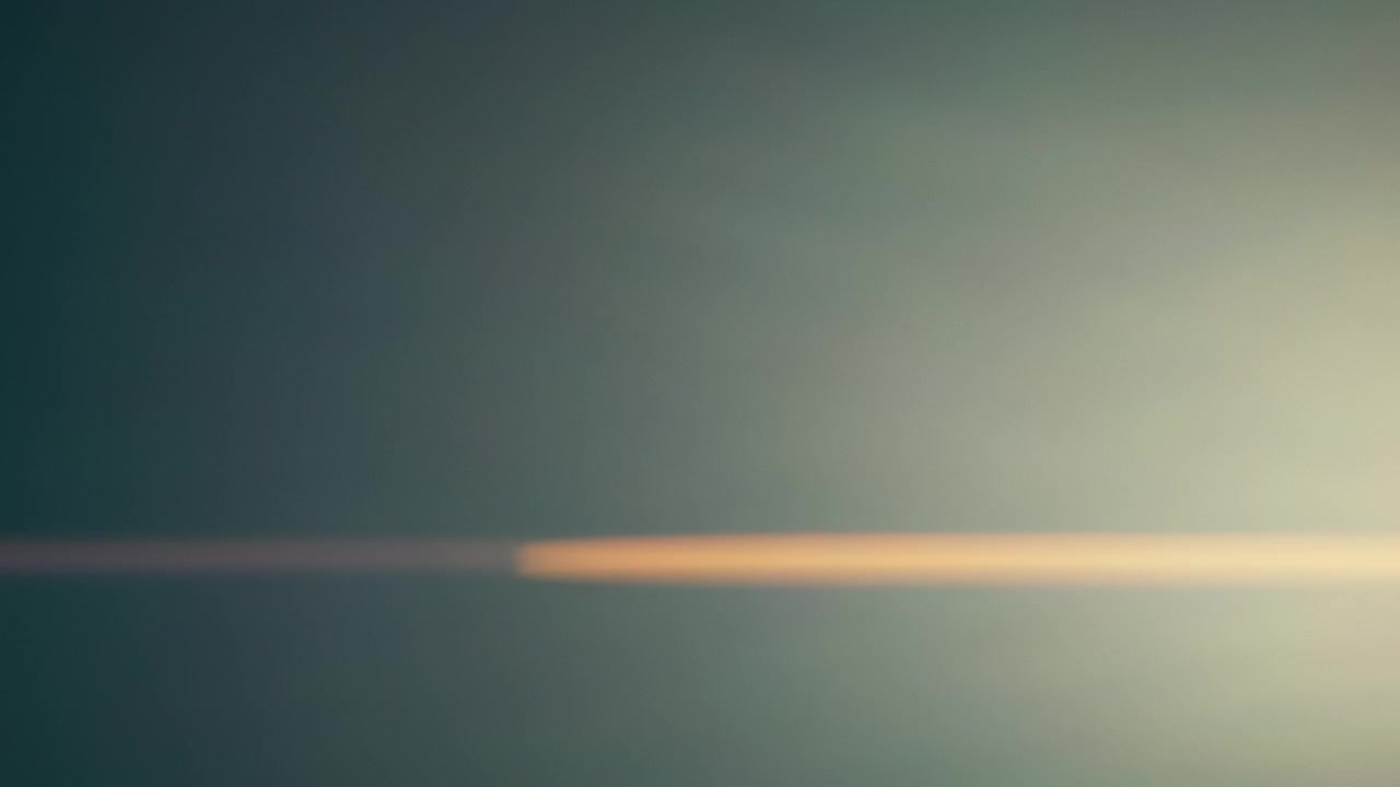 Shining light creating anamorphic lens flares and light leaks