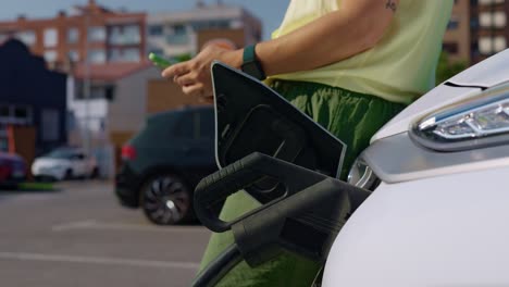 carga de un vehículo eléctrico