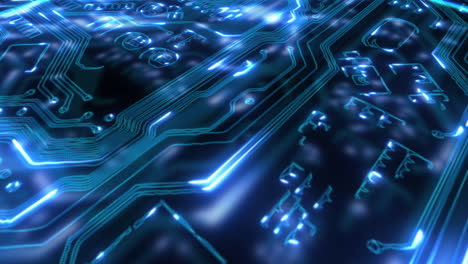 scheda di circuito, microchip e ologramma di digitale