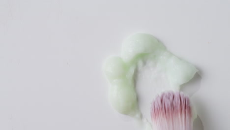 face mask and beauty brush