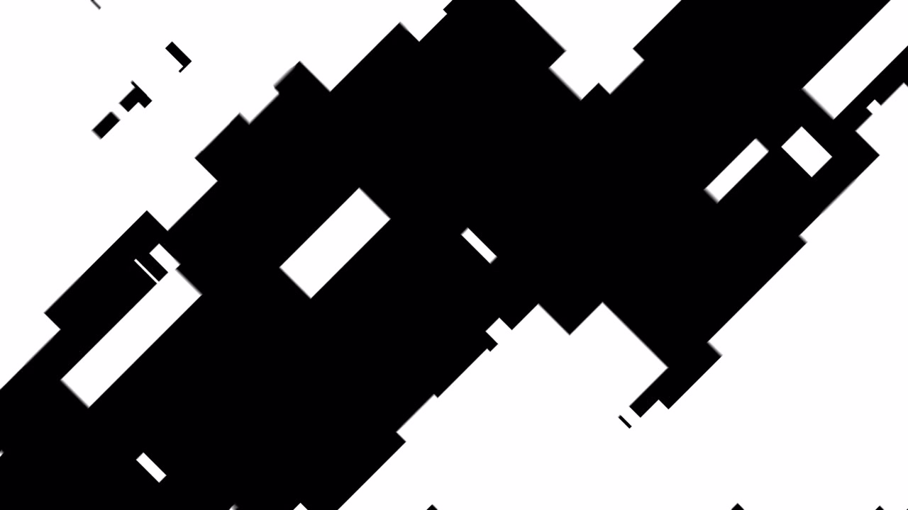 Dynamický černobílý geometrický stírací přechod