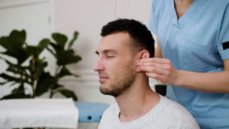 man receiving a massage