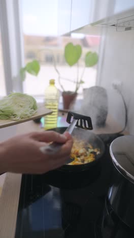 cooking cabbage