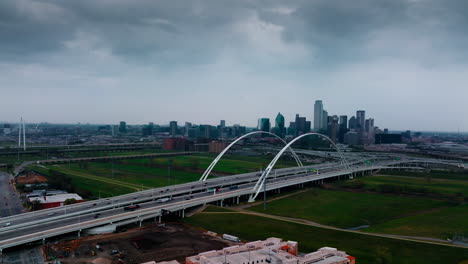 aerial view of margaret mcdermott arch bridge