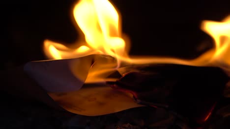 burning paper files and bills