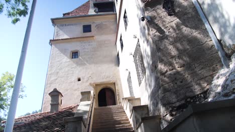 stone castle stairs and entrance